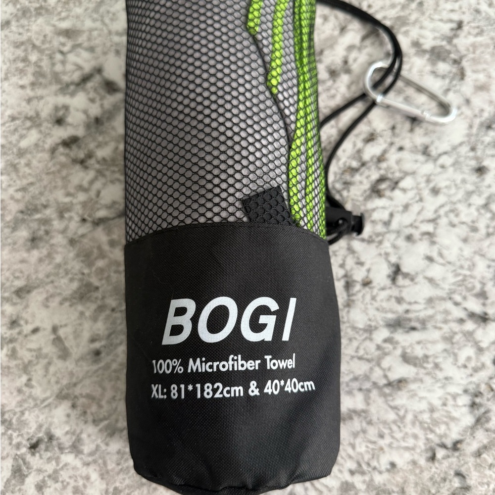 New! BOGI Microfiber Towel with Carry Bag